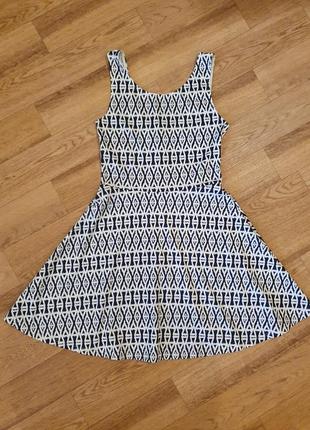 Плаття літнє h&m, з принтом, вище колін