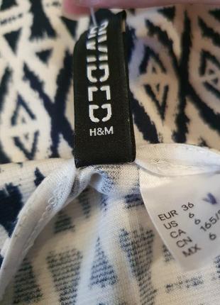 Платье летнее h&m, с принтом, выше колен4 фото