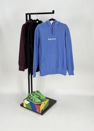 Худі supreme box logo blue