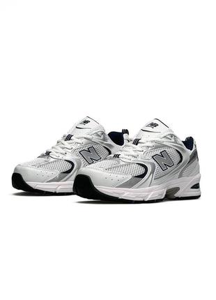 Кроссовки new balance 530 silver navy white premium