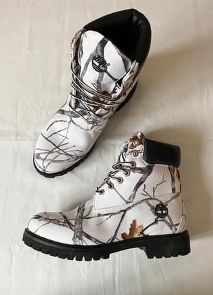 Нові, оригінал зимові камуфляжні черевики timberland - white out camo premium boots4 фото