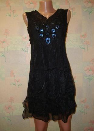 Туника черная, платье1 фото