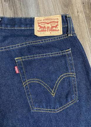 Levi's 514 мужские джинсы левис левайс темные синие оригинал штаны 34 30 м l3 фото