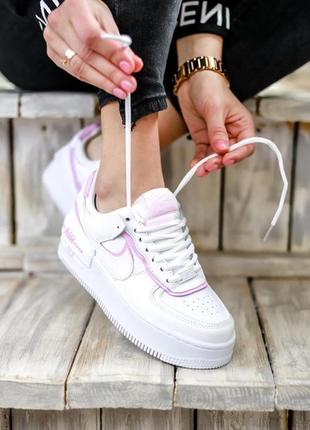 Кросівки кеді nike air force 1 low "shadow" magic flamingo pink кросівки, кеди