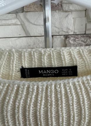 Светр mango тонкої в'язки - бежевий3 фото