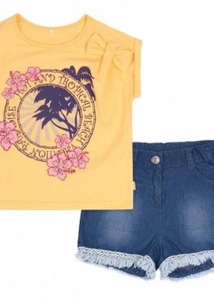 Костюм на дівчинку футболка і шорти кс 633 бембі р. 104