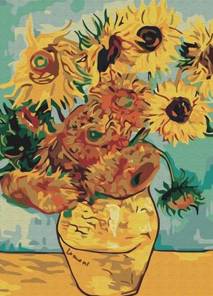 Картини за номерами "соняшники. ван гог" розмальовки за цифрами. 40*50 см.україна1 фото
