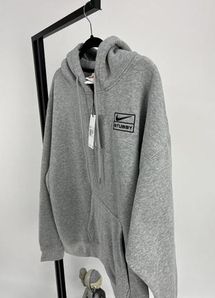 Худі nike x stussy grey