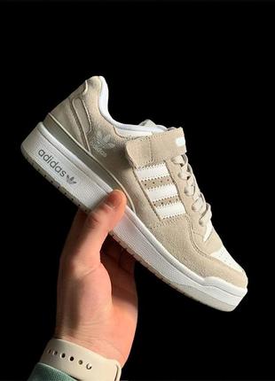 Новинка кросівки жіночі adidas forum 84 low gray & white (aдидас)