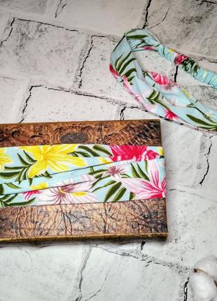 Повязка на голову шифоновая, летняя повязка