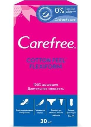 Щоденні прокладки carefree flexiform 30 шт.