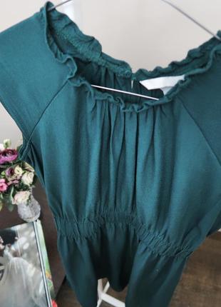 Сукня з віскози / повсякденне плаття / 100% віскоза / смарагдове плаття5 фото
