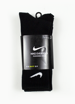 Высокие черные носки nike everyday m 38-421 фото