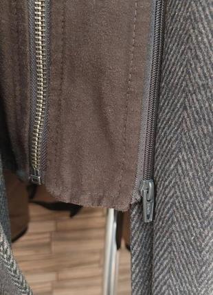 Напіввовняне пальто тренч з подвійним коміром marcs&spencer xl-xxl10 фото