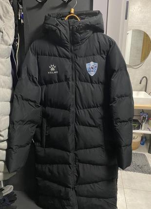 Куртка длинная kelme, размер l, черный