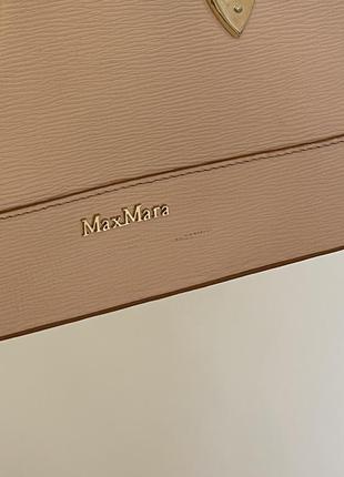 Брендовая сумка max mara светло-розовый5 фото