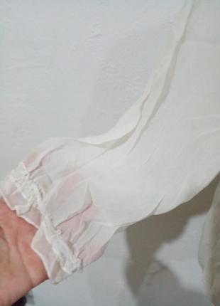 Романтичная блуза из натурального шелка4 фото