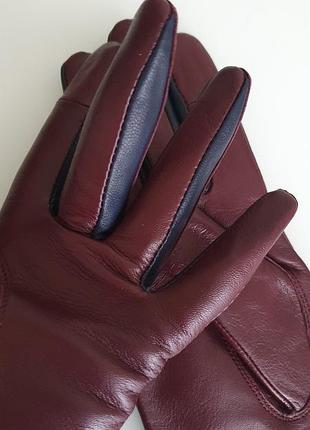 Кожаные перчатки thinsulate, р.6