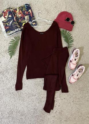 В'язаний домашній прогулянковий костюм #10