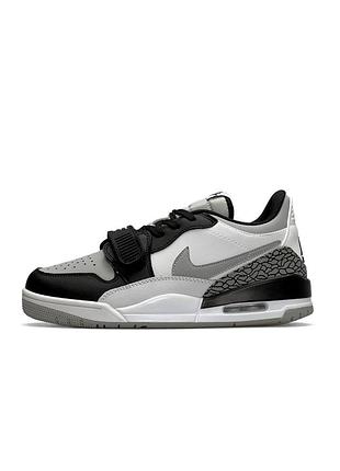 Мужские кроссовки nike air jordan legacy 312 low m white black gray