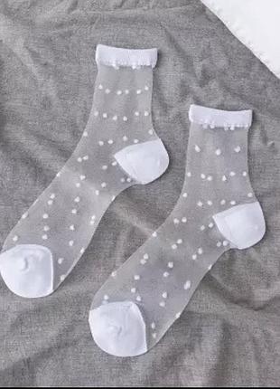 Летние тонкие фатиновые носочки