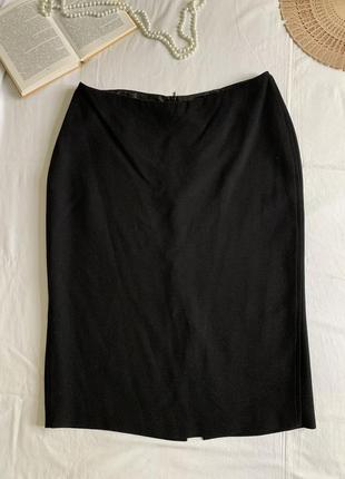 Классическая базовая черная юбка -олёвец меди (размер 16/44)