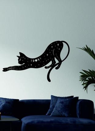 Декоративное настенное 3d панно «кот» декор на стену с объемом