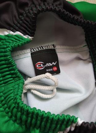 Детские спортивные зелёные шорты claw 98-104см3 фото
