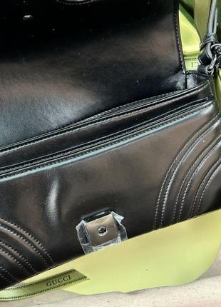 Черная классическая сумочка от бренда gucci8 фото