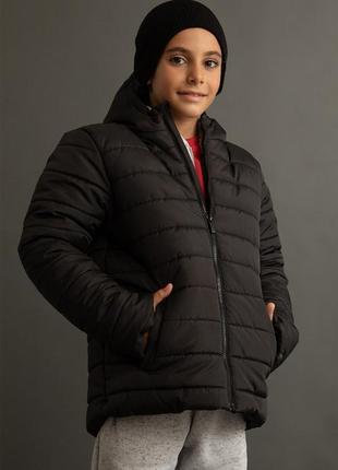 Зимняя черная куртка для мальчиков4 фото
