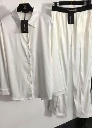 Костюм блуза с брюками под бренд tom ford