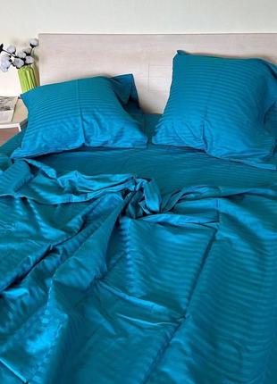 Постельное белье страйп-сатин, мустанг