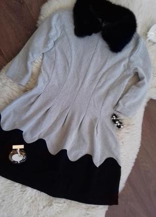 Акция!!! 1+1=3 платье колокольчик с воротником,38 р.