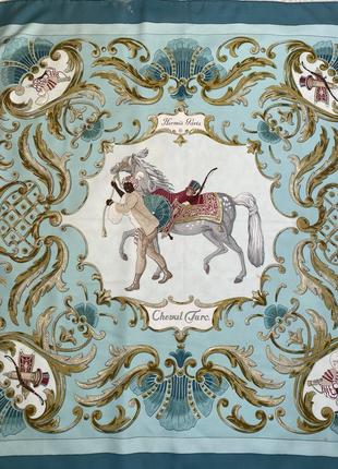 Платок hermes paris cheval turc by christiana vauzelles, оригинал, франция1 фото