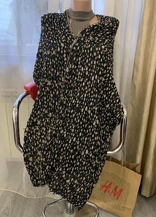 Шарф палантин леопардовый теплый3 фото