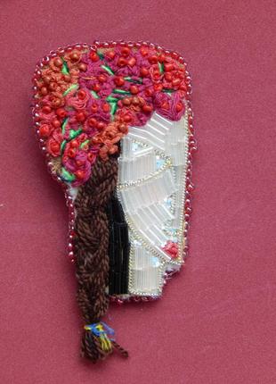 Брошка "ой у лузі червона калина" 🌸. в наявності.