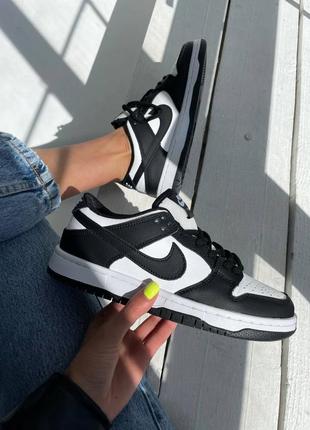 Кроссовки nike sb dunk black / white