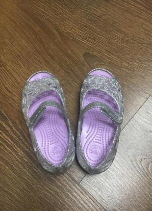 Crocs isabella glitter flats , c -072 фото