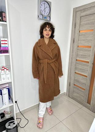 Шубка из экомеха тедди