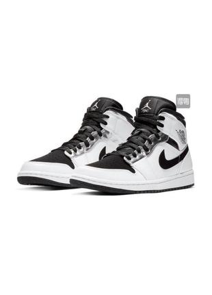 Кросівки жіночі підліткові nike air jordan джордан білі з чорним весна/осінь