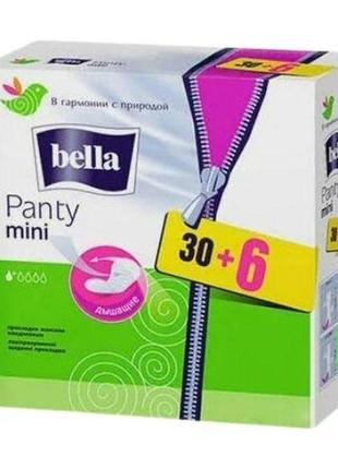 Прокладки щоденні bella panty mini 30+6 шт