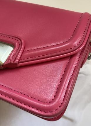 Женская сумка zara через плечо розового цвета barbie подарок5 фото