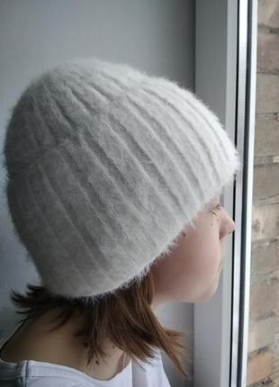 Теплая зимняя шапка шапочка 10-12-14 лет