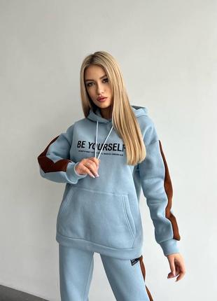 Костюм на флисе, теплый костюм, костюм женский, теплый спортивный костюм