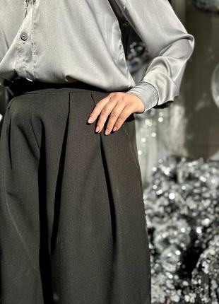 Широкие брюки палаццо7 фото