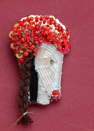 Брошка "ой у лузі червона калина" 🌸. другий варіант. в наявності.