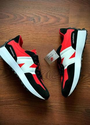 Кросівки жіночі new balance 327 black & red