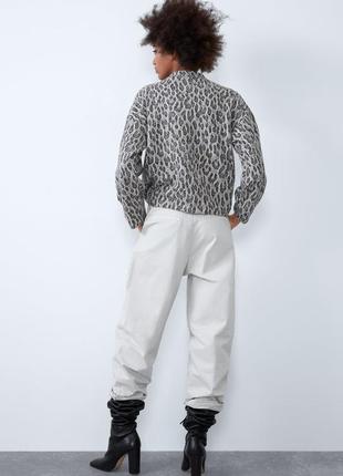 Леопардовый свитшот джемпер кофта в ретро стиле zara5 фото