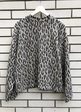 Леопардовый свитшот джемпер кофта в ретро стиле zara9 фото