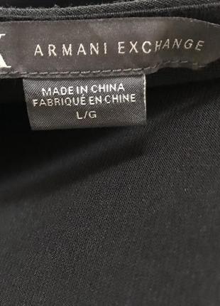 Элегантное трикотажное платье-футляр с пайетками на рукавах от armani exchange4 фото